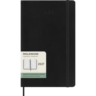 Moleskine Black Large Soft Cover 2027 Weekly Horizontal Planner