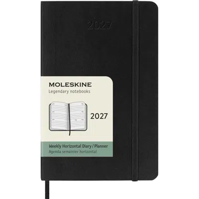 Moleskine Black Pocket Soft Cover 2027 Weekly Horizontal Planner