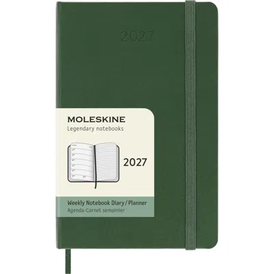 Moleskine Myrtle Green Pocket Hard Cover 2027 Weekly Planner