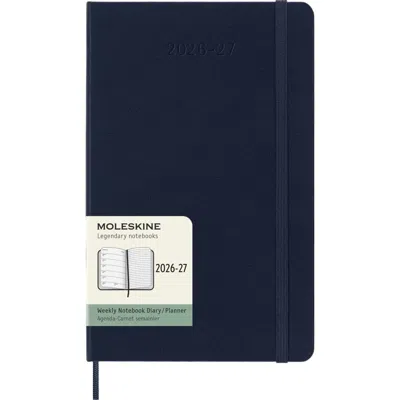 Moleskine Sapphire Blue Large Hard Cover 18-month 2027 Weekly Planner