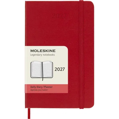 Moleskine Scarlet Red Hard Cover 2027 Daily Planner