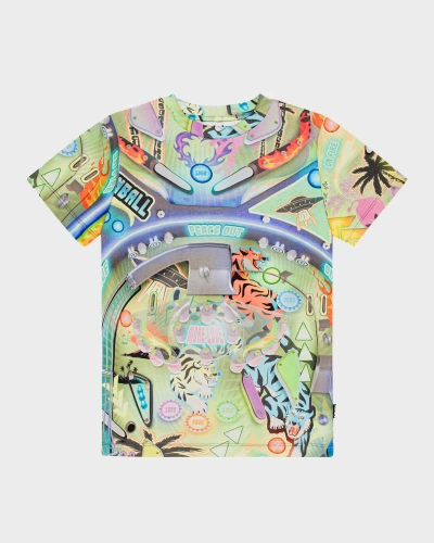 Molo Kids' Boy's Ralphie Pinball Graphic T-shirt In Multi