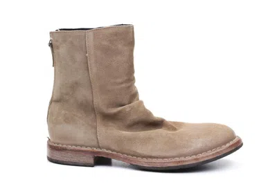 Moma – Leather Boots In Neutral