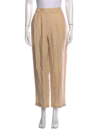 Pre-owned Momoní Linen Wide Leg Pants In Neutrals