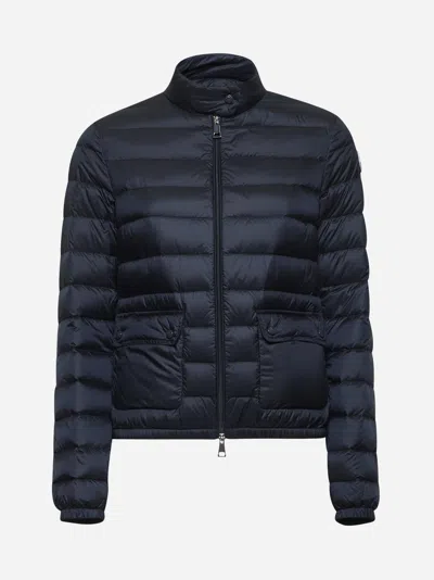 Moncler Blue Lans Short Packable Down Jacket
