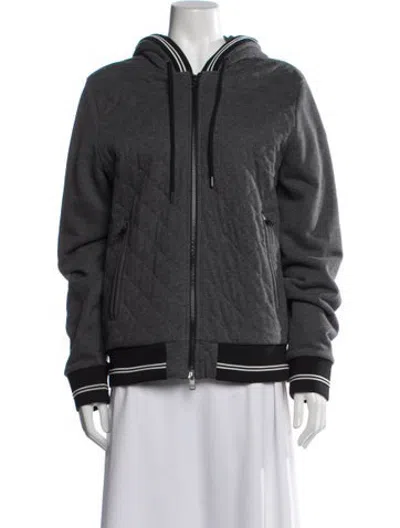 Pre-owned Moncler Bomber Jacket In Grey