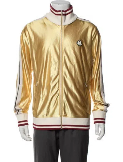 Pre-owned Moncler Bomber Jacket In Yellow