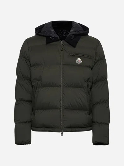 Moncler Calima Quilted Nylon Down Jacket In Green
