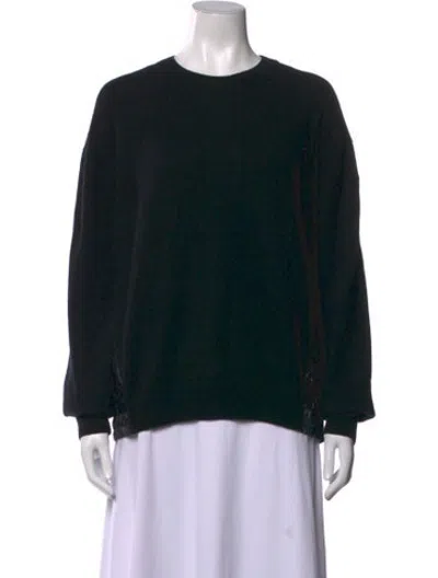 Pre-owned Moncler Cashmere Crew Neck Sweater In Black