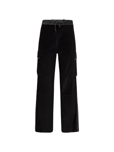 Moncler Corduroy Cargo Pants In Neutral