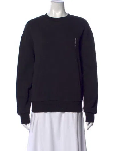 Pre-owned Moncler Crew Neck Long Sleeve Sweatshirt In Blue
