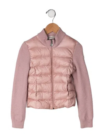 Pre-owned Moncler Kids' Down Jacket In Pink