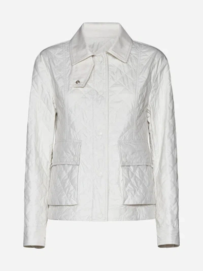 Moncler Galene Quilted Nylon Jacket In White