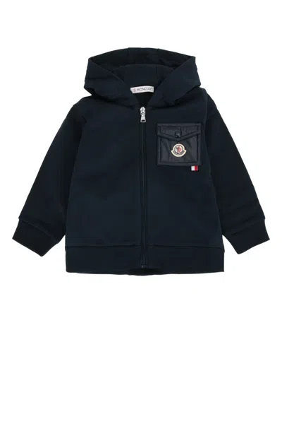 Moncler Genius Moncler Jr Kids Knitwear Jumpsuit Ensemble In Blue