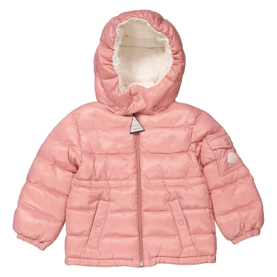 Pre-owned Moncler Girls Light Pink Maire Down Puffer Jacket