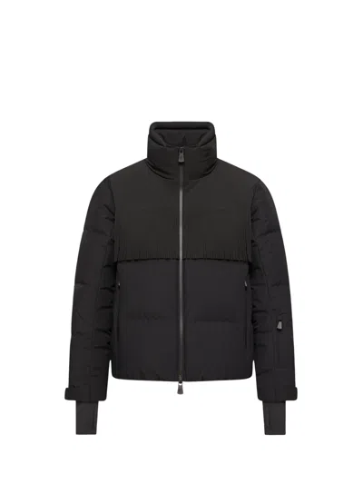 Moncler Grenoble Bessin Fringed Insulated Ski Jacket In Black