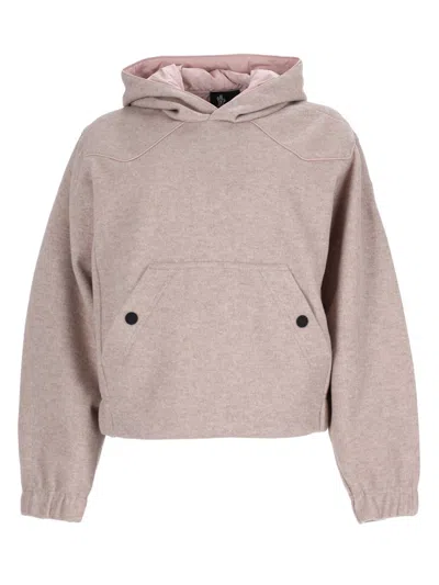 Moncler Grenoble Monochrome Mini Sweatshirt For Women In Pink