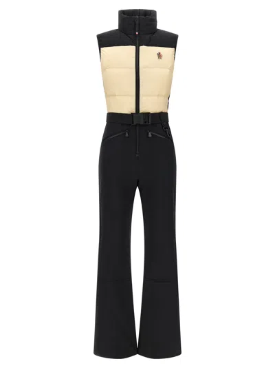 Moncler Grenoble Two-tone Ski Suit In Black