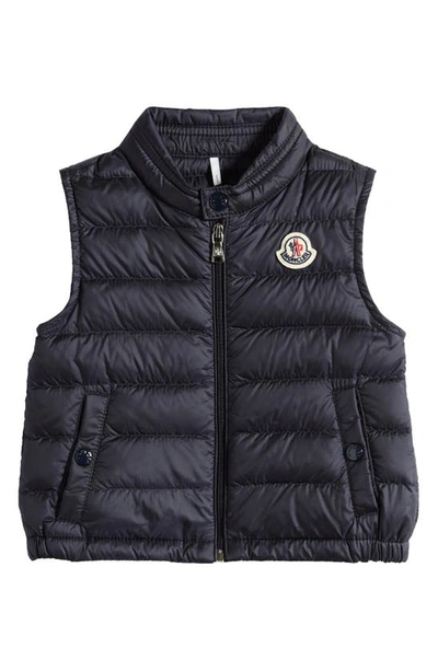 Moncler Babies' Amaury Padded Shell-down Gilet 3-36 Months In Navy