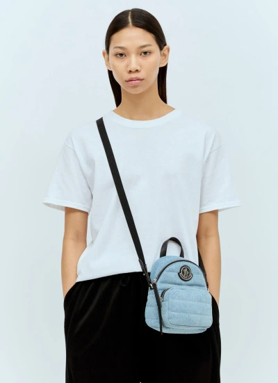 Moncler Kilia Small Crossbody Backpack In Blue