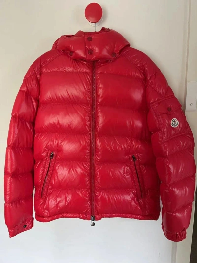 Pre-owned Moncler Maya Giubbotto Puffer Down Jacket Red