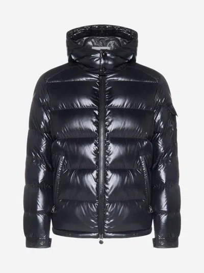 Moncler Maya Quilted Nylon Down Jacket In Black