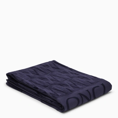 Moncler Monogrammed Beach Towel Midnight Blue