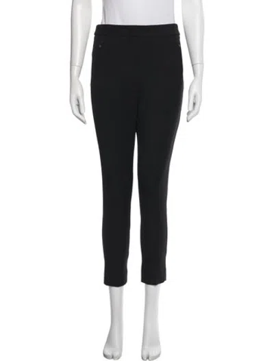 Pre-owned Moncler Nylon Straight Leg Pants In Black
