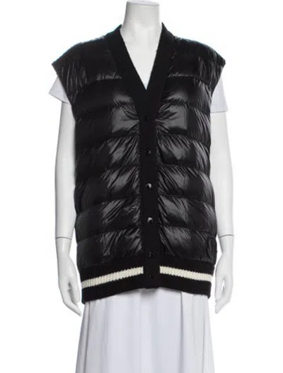 Pre-owned Moncler Nylon Vest In Black