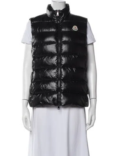 Pre-owned Moncler Nylon Vest In Black