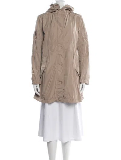 Pre-owned Moncler Parka In Neutrals
