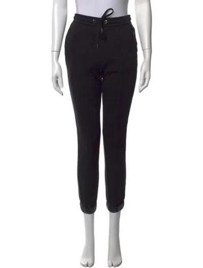 Pre-owned Moncler Straight Leg Pants In Black