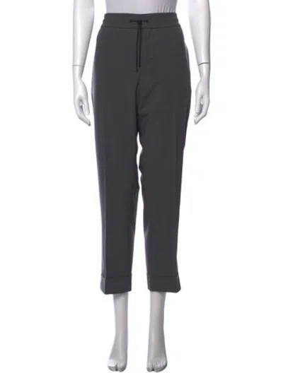 Pre-owned Moncler Straight Leg Pants In Grey
