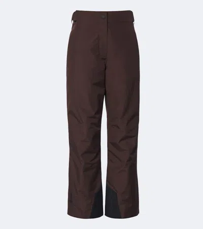 Moncler Technical Ski Pants In Brown