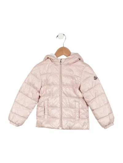 Pre-owned Moncler Babies' Toddler Girls' Down Puffer Jacket In Pink