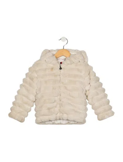 Pre-owned Moncler Babies' Toddler Girls' Long Sleeve Puffer Jacket In Neutrals