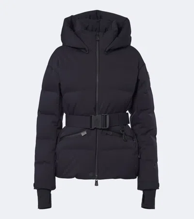 Moncler Tolima Belted Down Ski Jacket In Blue