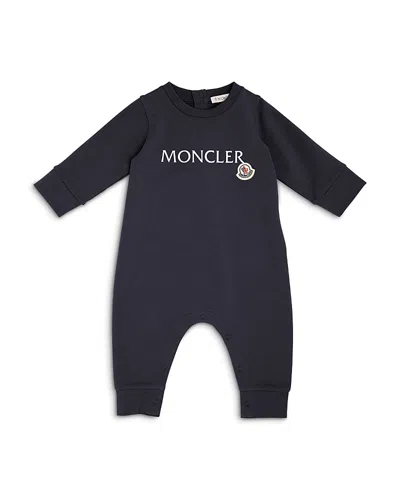 Moncler Unisex Logo Bodysuit - Baby In Navy