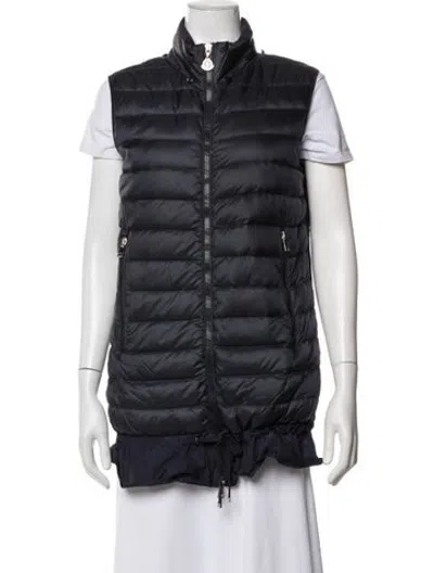 Pre-owned Moncler Vest In Blue
