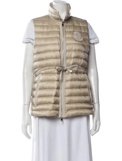 Pre-owned Moncler Vest In Neutrals