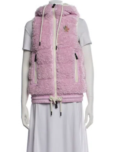 Pre-owned Moncler Vest In Pink
