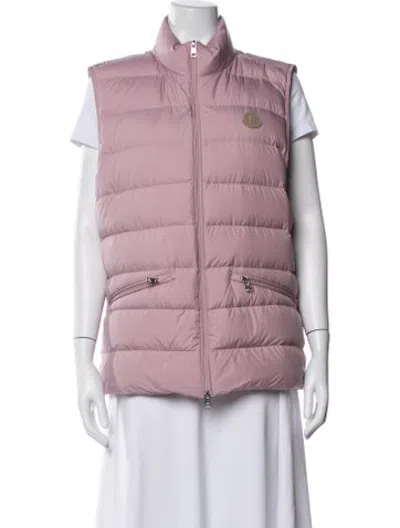 Pre-owned Moncler Vest In Purple