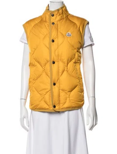 Pre-owned Moncler Vest W/ Tags In Yellow