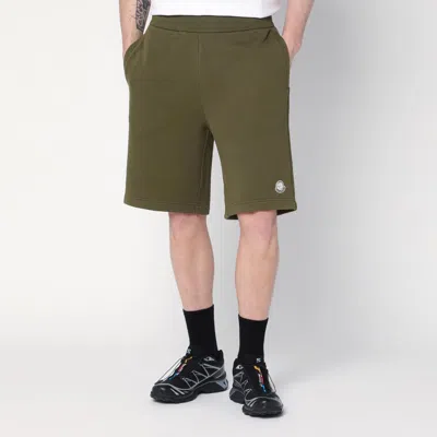 Moncler X Mercedes-benz By Nigo Military Green Cotton Bermuda Shorts