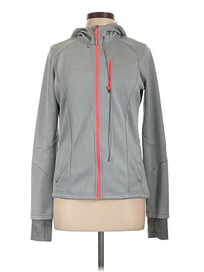 Pre-owned Mondetta Zip Up Hoodie In Gray