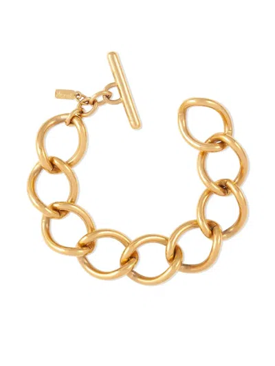 Pre-owned Monet 1980s Curb-chain Bracelet In Gold