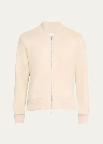 Monfrere Men's Maverick Bomber Jacket In Suede Taupe