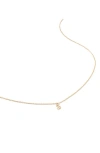 Monica Vinader Small Initial Pendant Necklace In 14kt Solid Gold - S