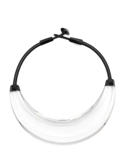 Monies Necklace Transparent "omira" In White