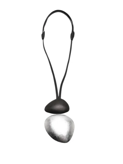 Monies Pendant Necklace "velen" In Black